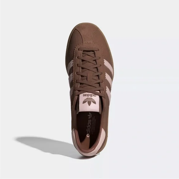 Adidas BRMD Brown Sneakers with Sandy Pink Stripes - Picture 2 of 12